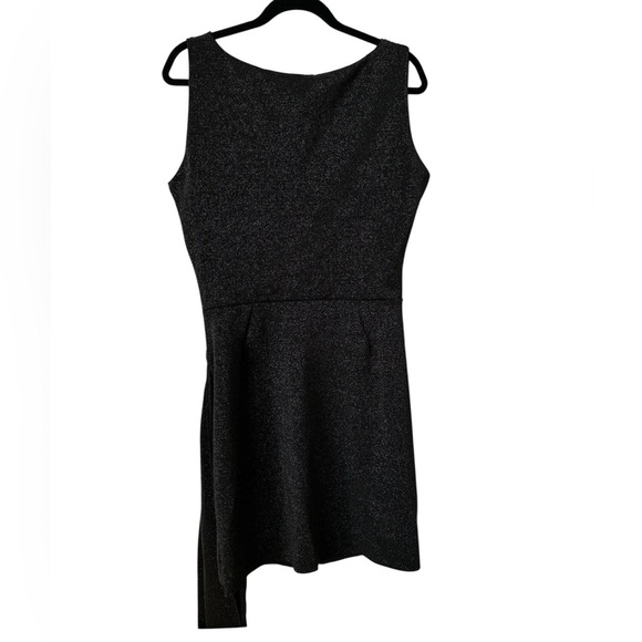 CHIARA BONI Rebon Sugar Elegant Black Dress Made in Italy size 16 NWT - Picture 4 of 12